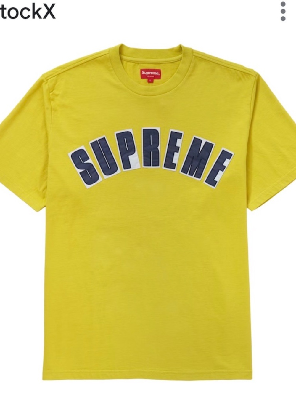 Supreme Arc Applique Acid Green Men's Size Medium
